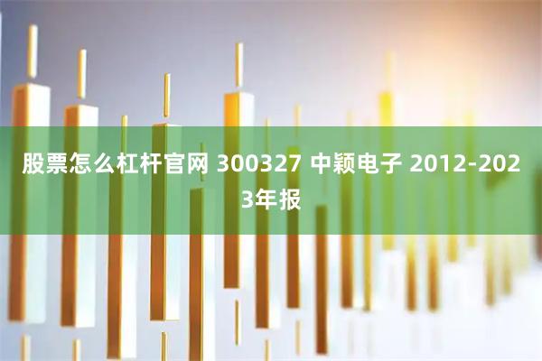 股票怎么杠杆官网 300327 中颖电子 2012-2023年报