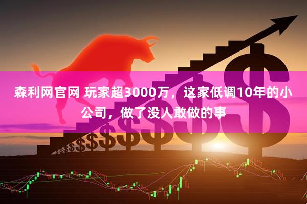 森利网官网 玩家超3000万，这家低调10年的小公司，做了没人敢做的事
